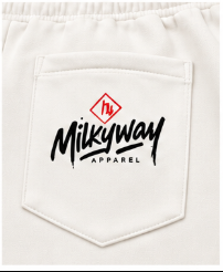 Milkyway Essential Straight-Leg Sweatpants - White