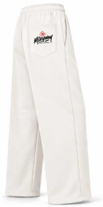 Milkyway Essential Straight-Leg Sweatpants - White